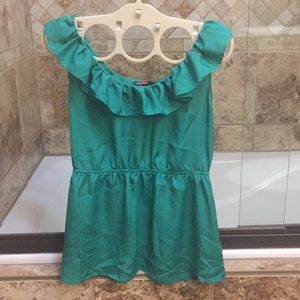 3/$9 Forever 21 green top Medium